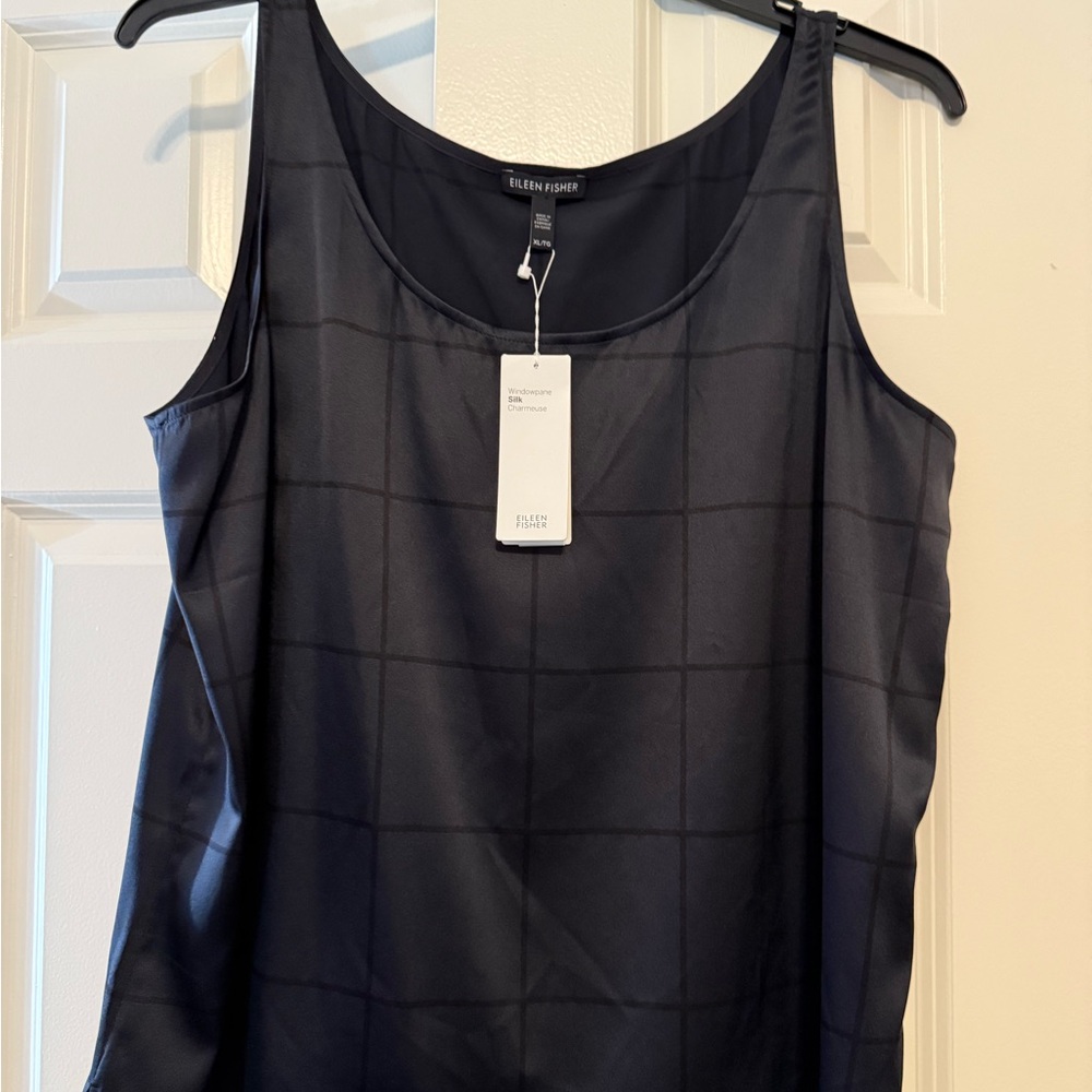 Eileen Fisher Black Silk Women's Top